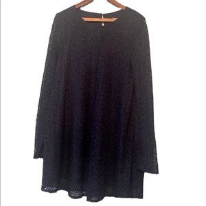 Loveriche Women’s Long Sleeved Navy Blue Lace Dress